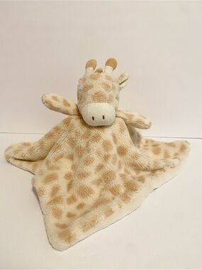 K Luxe Baby Cream Tan Giraffe Security Blanket Plush Lovey Kellytoy Kellybaby